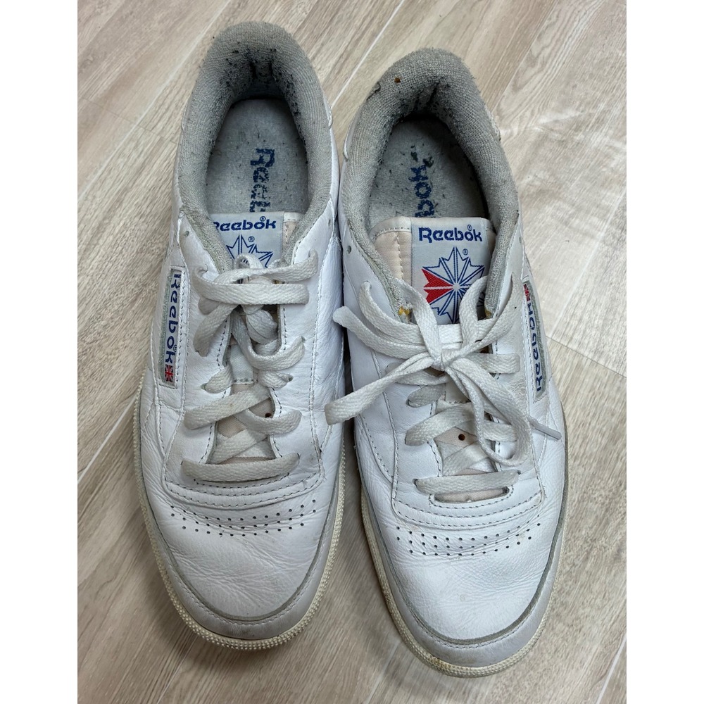 Reebok Club C 85 Mens White Leather Low Top Sneakers Size 9 Classic Trainers